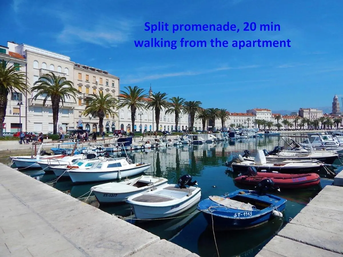 Apartment Zenta With Terrace And Sea View, 4 Min Walk To The Beach Split
